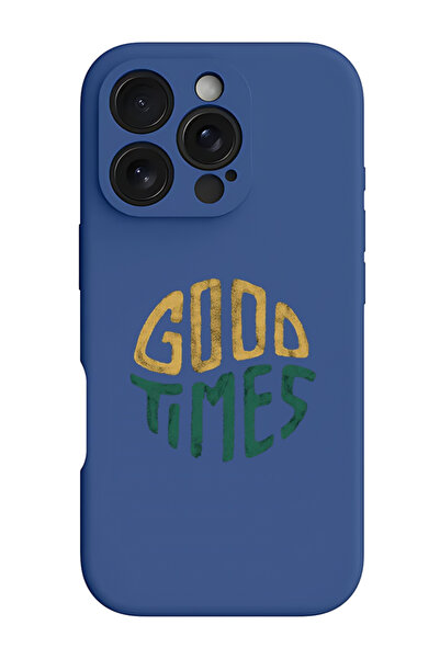 Theodor غطاء حماية سيليكون سائل مقاوم للصدمات لجهاز iPhone 16 Pro باللون الأز...