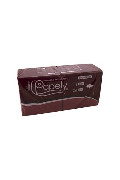 ElastiX shop Burgundy Table Napkins, 2 Layers, 33x33 cm, 250 Pieces