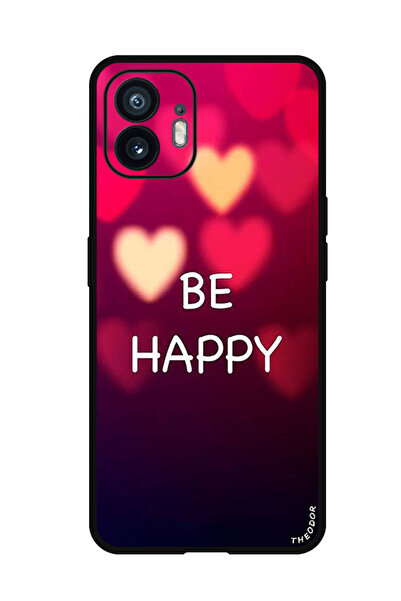 Theodor جراب واقٍ مضاد للخدش والصدمات لهاتف Nothing Phone (2) كن سعيدًا