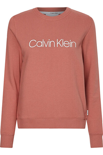 Calvin Klein CORE LOGO LS SWEATSH Kadın Pembe Sweatshirt