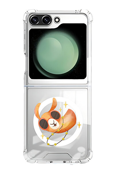 Theodor غلاف لهاتف Samsung Galaxy Z Flip 5 متوافق مع MagSafe، جراب مقاوم للصد...