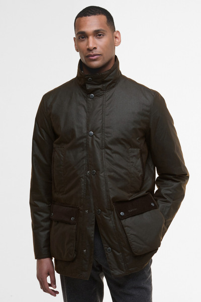 Barbour Modern Border Yağlı Ceket BR91 Dk Brown