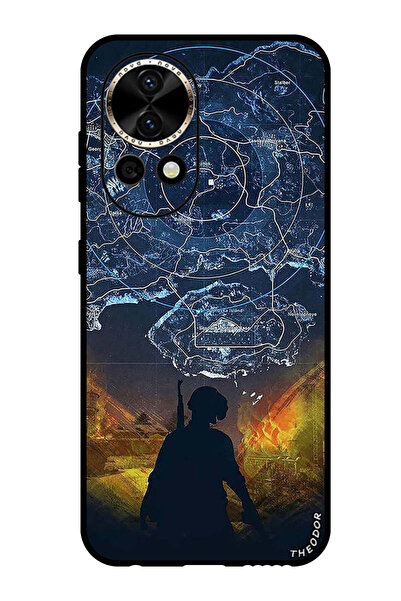 Theodor جراب واقٍ مضاد للخدش والصدمات لهاتف هواوي نوفا 12 ألترا ببجي ماب