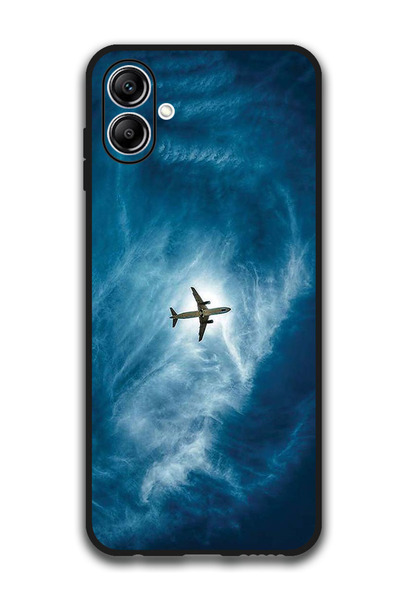Theodor جراب واقٍ مضاد للخدش والصدمات لهاتف Samsung Galaxy A06، طائرة في السماء