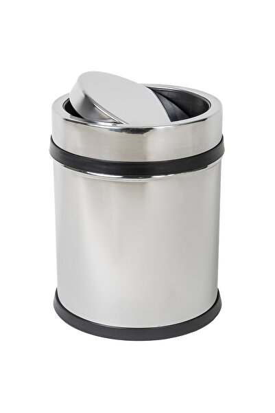 Z-Tools Coș de gunoi, capacitate 16 litri, oțel inoxidabil, capac rotativ / Z...