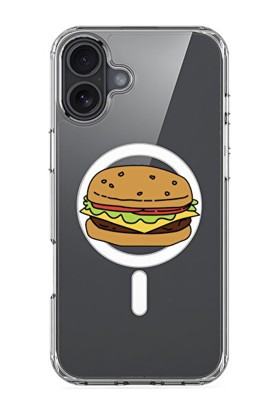 Theodor جراب ماج سيف متوافق مع آيفون 16، غطاء ممتص للصدمات للهاتف - برجر