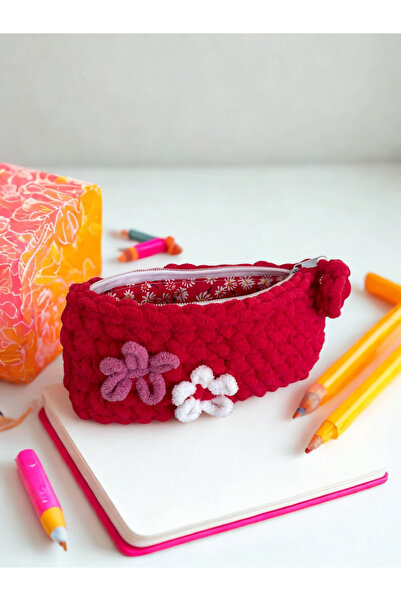 moonaja Χειροποίητη αντιαλλεργική θήκη για στυλό- Τσάντα μακιγιάζ – με φερμου...