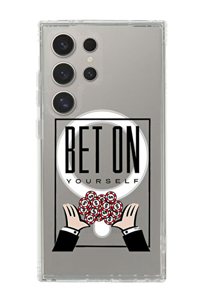 Theodor غلاف لهاتف Samsung Galaxy S24 Ultra متوافق مع MagSafe، غطاء ممتص للصدمات مقاوم للصدمات راهن على نفسك