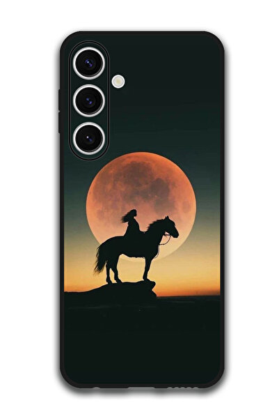 Theodor جراب حماية لهاتف Samsung Galaxy S24 FE بتصميم غروب الشمس المهيب للحصان