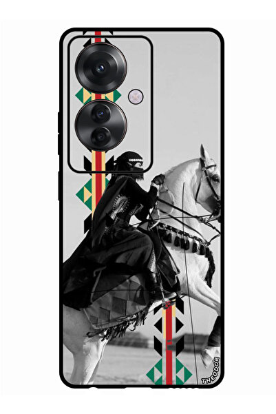 Theodor جراب واقٍ مضاد للخدش والصدمات لهاتف Oppo Reno 11F ركوب الخيل