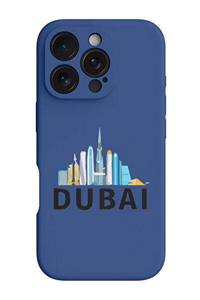 Theodor غطاء حماية سيليكون سائل مقاوم للصدمات لجهاز iPhone 16 Pro أزرق - أسود...