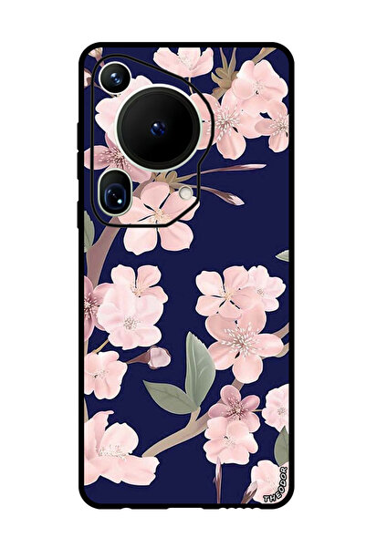 Theodor جراب واقٍ مضاد للخدش والصدمات لهاتف هواوي بيورا 70 ألترا، زهور وردية ...