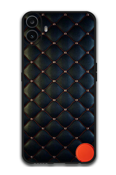 Theodor جراب حماية لهاتف Nothing CMF Phone 1 Stappers على قطعة قماش سوداء