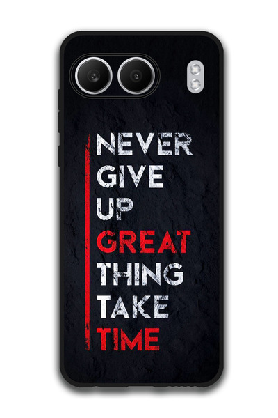 Theodor جراب واقٍ مضاد للخدش والصدمات لهاتف OnePlus Nord 4، لا تستسلم أبدًا