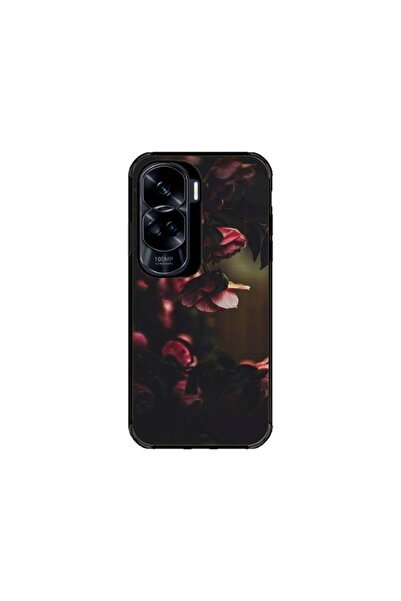 Atlas Husa personalizata si Folie de Silicon pentru Honor 90 Lite, Flowers #2...