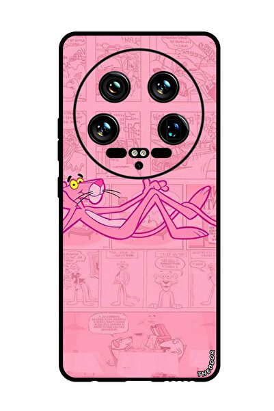 Theodor جراب واقٍ مضاد للخدش والصدمات لهاتف Xiaomi 14 Ultra Pink Panther