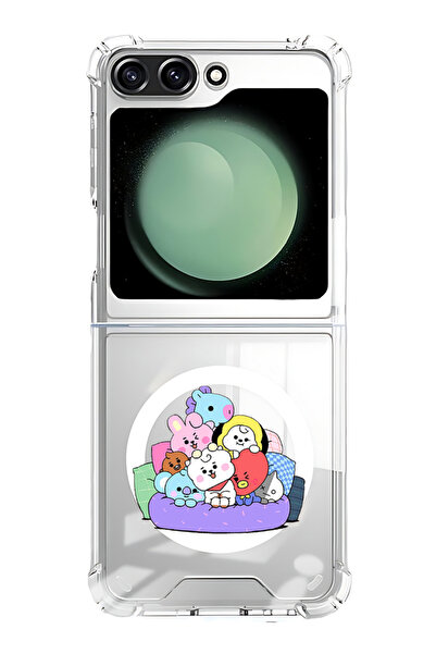 Theodor غلاف لهاتف Samsung Galaxy Z Flip 6 متوافق مع MagSafe، غطاء ممتص للصدم...