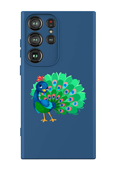 Theodor غطاء حماية سيليكون سائل مقاوم للصدمات لهاتف سامسونج جالاكسي S24 ألترا (أزرق) - بيكوك