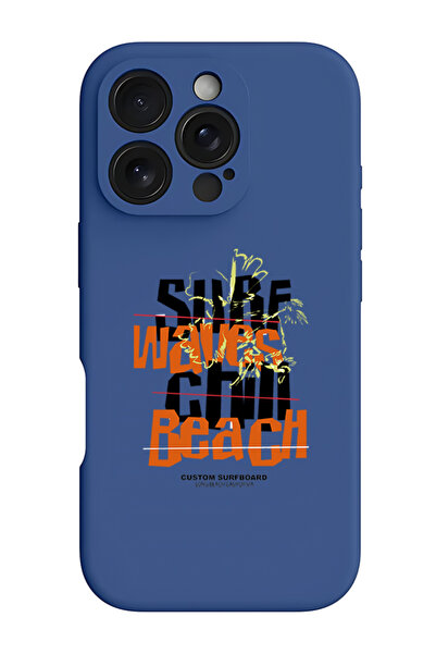 Theodor غطاء حماية سيليكون سائل مقاوم للصدمات لهاتف iPhone 16 Pro أزرق - أموا...