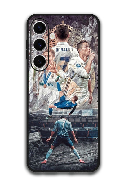 Theodor جراب واقٍ مضاد للخدش والصدمات لهاتف Samsung Galaxy S24 FE رونالدو 1