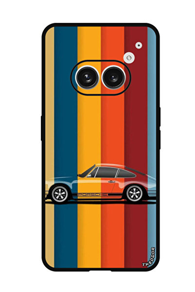 Theodor جراب واقٍ مضاد للخدش والصدمات لهاتف Nothing Phone (2a) Vintage Porche