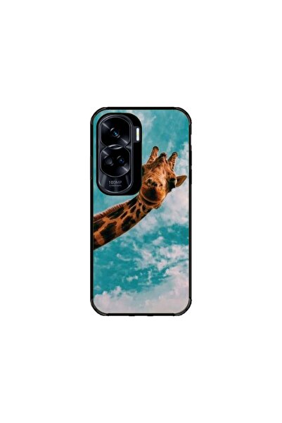 Atlas Husa personalizata si Folie de Silicon pentru Honor 90 Lite, Giraffe #2...