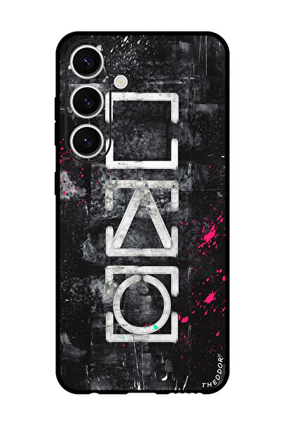 Theodor غطاء حماية مضاد للخدش والصدمات لهاتف سامسونج جالاكسي S24 برسومات الحبار