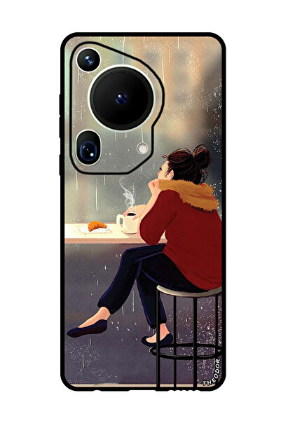 Theodor جراب واقٍ مضاد للخدش والصدمات لهاتف هواوي بيورا 70 ألترا سيبينج كوفي