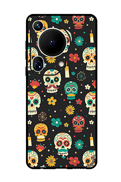 Theodor جراب واقٍ مضاد للخدش والصدمات لهاتف هواوي بيورا 70 ألترا بأنماط هيكلية