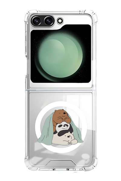 Theodor غلاف لهاتف Samsung Galaxy Z Flip 5 متوافق مع MagSafe، جراب مقاوم للصد...