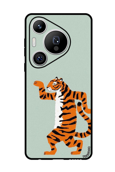 Theodor جراب حماية مضاد للخدش والصدمات لهاتف هواوي بيورا 70 برو بلس Dancing tiget