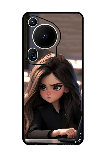 Theodor جراب واقٍ مضاد للخدش والصدمات لهاتف هواوي بيورا 70 ألترا أنجري جيرل