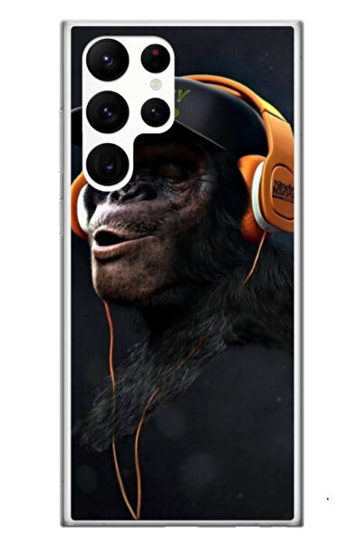 Atlas Husa personalizata si Folie de Silicon Samsung Galaxy S24 Ultra, Monkey...