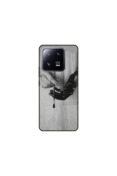 Atlas Husa personalizata si Folie de Silicon pentru Xiaomi 13 Pro, Black Pain...