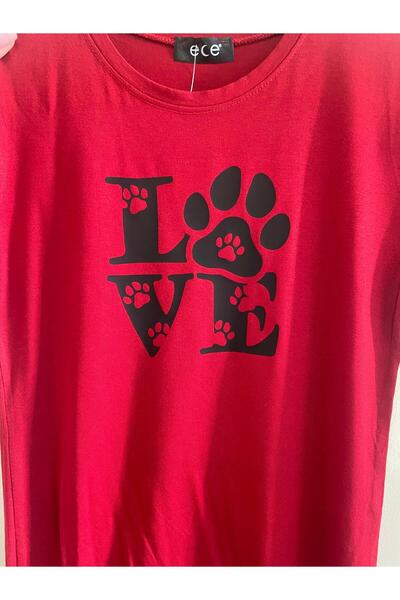 LADİJİTAL BASKI ÇÖZÜMLERİ Red Paw Friends Print Tshirt