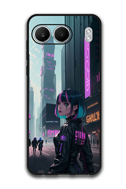 Theodor جراب واقٍ مضاد للخدش والصدمات لهاتف OnePlus Nord 4 Neon Girl
