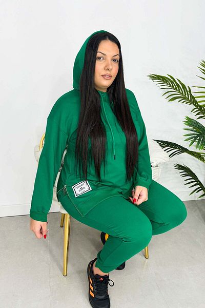 Bigsize Women's plus size tracksuit with hood Rostory 3897-23