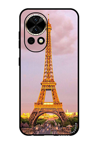 Theodor جراب واقٍ مضاد للخدش والصدمات لهاتف هواوي نوفا 12 ألترا بتصميم برج إيفل