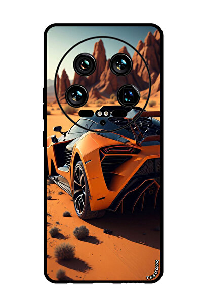 Theodor جراب واقٍ مضاد للخدش والصدمات لهاتف Xiaomi 14 Ultra Car في الصحراء