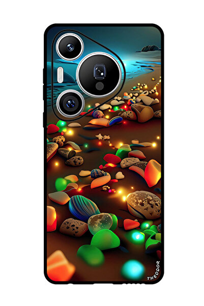 Theodor جراب واقٍ مضاد للخدش والصدمات لهاتف هواوي بيورا 70 برو بلس بأحجار متو...