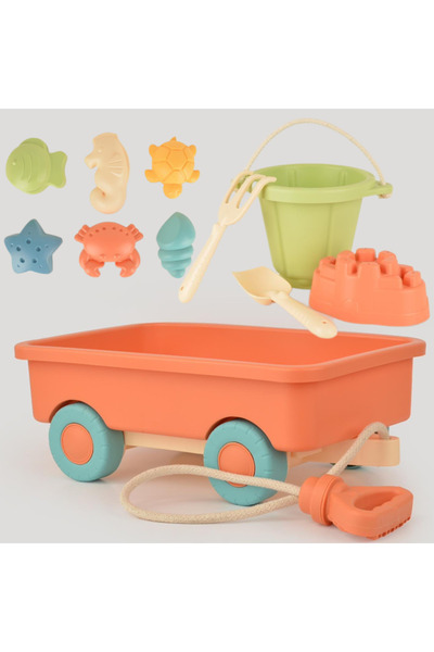 lets be child Lets be chıld ilk vagonum ve kum kova baskı seti jumbo boy premium