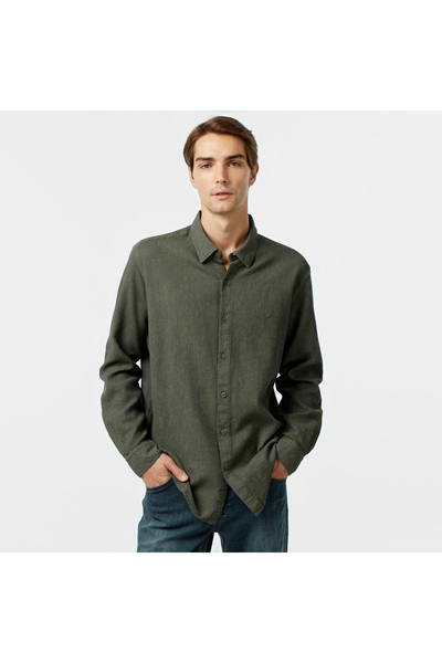 Nautica Erkek Yeşil Classic Fit Gömlek