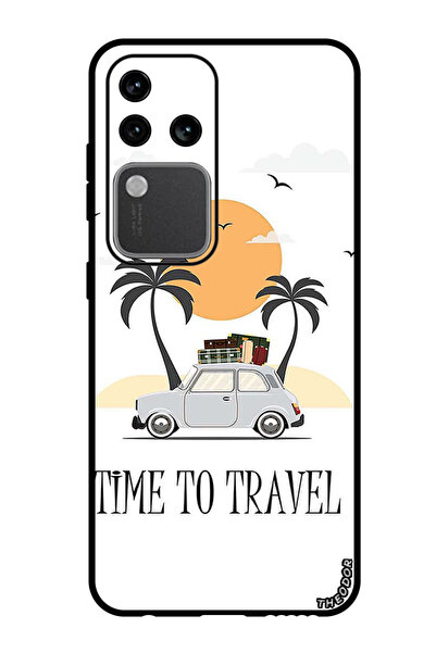 Theodor جراب واقٍ مضاد للخدش والصدمات لهاتف Vivo S18 Pro، تصميم وقت السفر