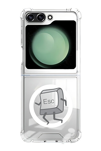 Theodor غلاف لهاتف Samsung Galaxy Z Flip 5 متوافق مع MagSafe، غطاء ممتص الصدم...