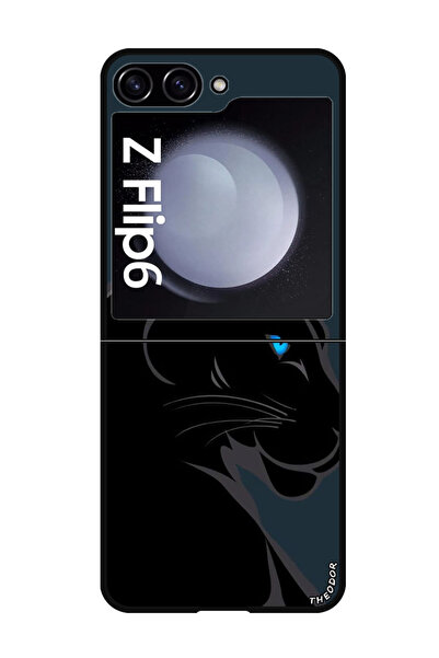 Theodor جراب واقٍ مضاد للخدش والصدمات لهاتف Samsung Galaxy Z Flip 6 بتصميم فن...