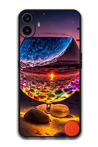 Theodor جراب واقٍ مضاد للخدش والصدمات لهاتف CMF Phone 1 Glass Beach