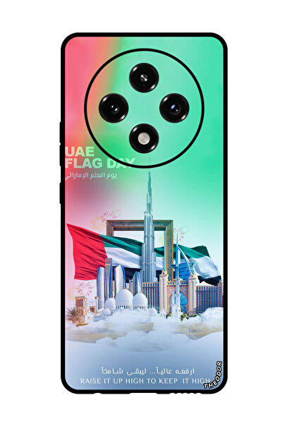 Theodor غطاء حماية مضاد للخدش والصدمات لهاتف Oppo A3 Pro - يوم علم الإمارات ا...