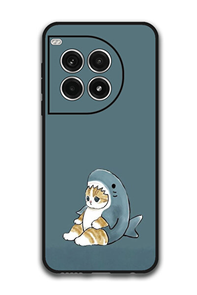 Theodor جراب واقٍ مضاد للخدش والصدمات لهاتف OnePlus Ace 3 Pro قطة وسمكة