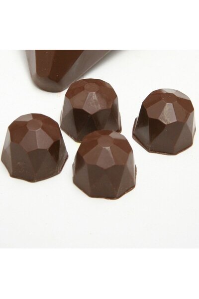 BWB Diamond chocolate mold, triple, 40 cavities, Ø26mmxh26mm