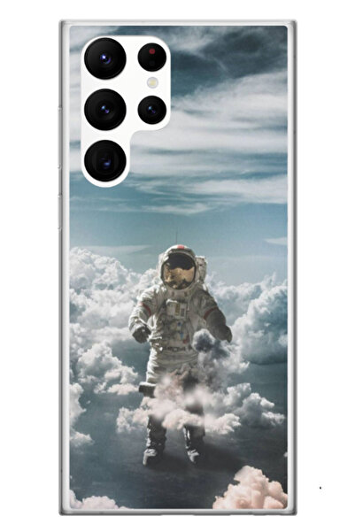 Atlas Husa personalizata Samsung Galaxy S24 Ultra, Astronaut in the Clouds, m...